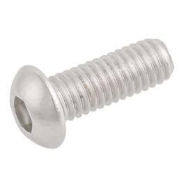 Easyfix Button Head Socket Screws A2 Stainless Steel M6 x 16mm 50 Pack
