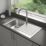 Jabiri 1 Bowl  Satin Stainless Steel Sink 860mm x 500mm