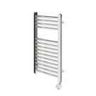 Flomasta 700mm x 400mm 512BTU Chrome Curved Electric Towel Radiator