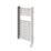Flomasta 700mm x 400mm 512BTU Chrome Curved Electric Towel Radiator