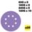 Trend  AB/125/M25 60, 120 & 180 & 240 Grit 8-Hole Punched Wood, Paint, Plastic, Filler, Plaster & Metal Random Orbital Sanding Discs 125mm 25 Pack