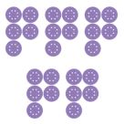 Trend  AB/125/M25 60, 120 & 180 & 240 Grit 8-Hole Punched Wood, Paint, Plastic, Filler, Plaster & Metal Random Orbital Sanding Discs 125mm 25 Pack