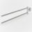 Ormara Twin Towel Rail Sliver 432mm x 55mm x 93mm