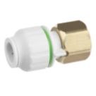 Flomasta  Plastic Push-Fit Straight Tap Connector 15mm x 3/4"