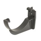 FloPlast  uPVC Half Round Fascia Brackets Anthracite Grey 112mm 10 Pack