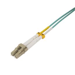 Labgear Duplex Multi Mode Green/Yellow LC- LC OM3 LSZH Fibre Optic Cable 1m