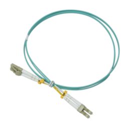 Labgear Duplex Multi Mode Green/Yellow LC- LC OM3 LSZH Fibre Optic Cable 1m