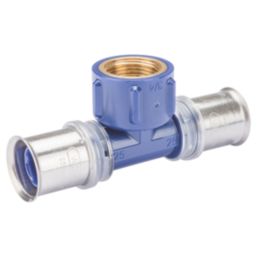 Wavin Tigris K5 Multi-Layer Composite Press-Fit Adapting One-Sided Female Tees 25mm x 0.75" x 25mm 5 Pack