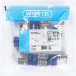 Wavin Tigris K5 Multi-Layer Composite Press-Fit Adapting One-Sided Female Tees 25mm x 0.75" x 25mm 5 Pack