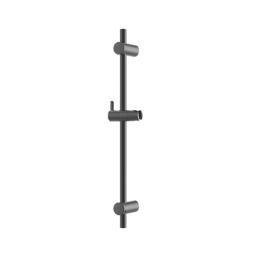 Swirl Bonda Adjustable Shower Riser Rail Black 654mm