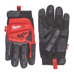 Milwaukee Impact Demolition Gloves Black/Red Large