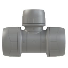 PolyPlumb Enhanced  Plastic Push-Fit Reducing Tee 22mm x 22mm x 15mm