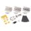 Smith & Locke Fire Rated Fire Door Latch Pack Polished Stainless Steel