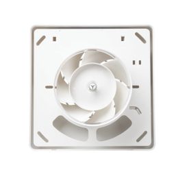 Manrose XF100H 100mm (4") Axial Bathroom Extractor Fan with Humidistat & Timer White 240V