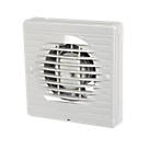 Manrose XF100H 100mm Axial Bathroom Extractor Fan with Humidistat & Timer White 240V