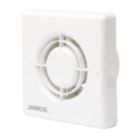 Manrose XF100H 100mm (4") Axial Bathroom Extractor Fan with Humidistat & Timer White 240V