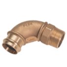 Conex Banninger B Press  Copper Press-Fit Adapting 90° Male Elbows 15mm x 1/2" 10 Pack