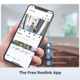 Reolink NVS8-5KD4-A 2TB 8-Channel 4K PoE NVR Kit & 4 x 4K Indoor & Outdoor Cameras