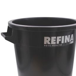 Refina  Plastic Mixing Tub Black 50Ltr