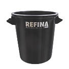 Refina  Plastic Mixing Tub Black 50Ltr