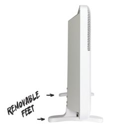 TCP  2000W Electric Portable or Wall-Mounted Convector Panel Heater White