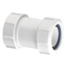 McAlpine Z28M Compression Straight Coupler White 50mm x 50mm