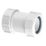 McAlpine Z28M Compression Straight Coupler White 50mm x 50mm