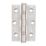 Smith & Locke  Polished Stainless Steel Grade 7 Fire Rated Ball Bearing Hinges 76mm x 51mm 2 Pack