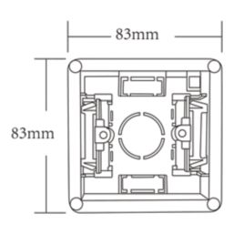 Essentials  1-Gang Dry Lining  Back Box 45mm 5 Pack