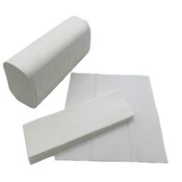 L-PRO Multifold Paper Hand Towels White 2-Ply 23cm x 23cm 3000 Pack
