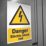 Essentials "Danger Electric Shock Risk" Sign 210mm x 148mm
