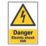 Essentials "Danger Electric Shock Risk" Sign 210mm x 148mm