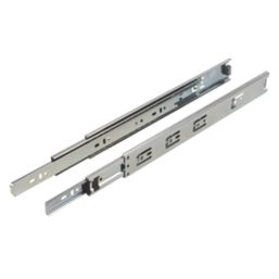 Essentials Zinc-Plated Ball Bearing Drawer Slides 350mm 2 Pack