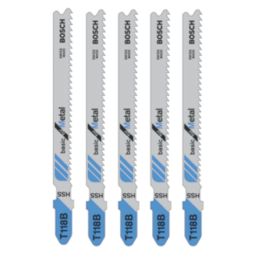 Bosch  T118B Sheet Steel Jigsaw Blades 92mm 5 Pack