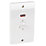 MK Logic Plus 50A 2-Gang DP Control Switch White with Neon