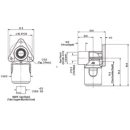 JG Speedfit UGPWB2014 MDPE Wall Plate Elbow 20mm x 1/2"