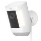 Ring Spotlight Cam Pro White Wireless 2K Outdoor Smart Camera with Spotlight & PIR Sensor