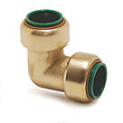 Tectite Classic T12 Brass Push-Fit Equal 90° Elbow 3/4"