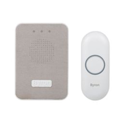 Byron DBY-22322UK Plug-In Wireless Doorbell White/Grey