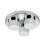 Saxby Pure Bathroom Ceiling Light Chrome/White