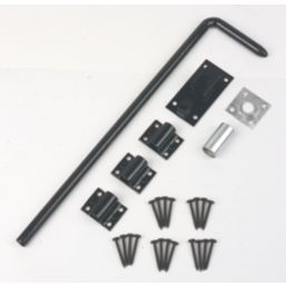 GateMate Door Bolt Black 450mm