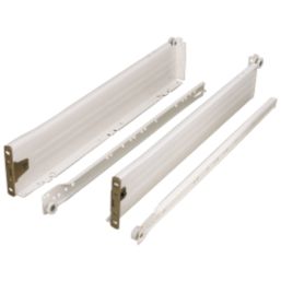 Essentials Off-White Drawer Sides & Runners 400mm 2 Pack
