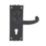 Smith & Locke Regal LoB Lock Door Handles Pair Black