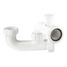McAlpine SM10V 1 1/2" Anti-Siphon Bath P Trap White 40mm