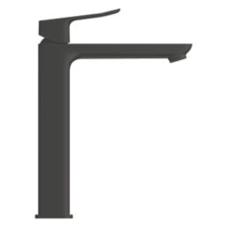 Grohe Dice Matt Black 302mm Tall Lever Mono Basin Mixer Tap