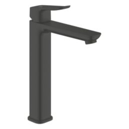Grohe Dice Matt Black 302mm Tall Lever Mono Basin Mixer Tap