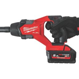 Milwaukee M18 FCVN12-551 FUEL 18V 1 x 5.5Ah Li-Ion RedLithium High Output Brushless Cordless Needle Concrete Vibrating Poker 1.2m