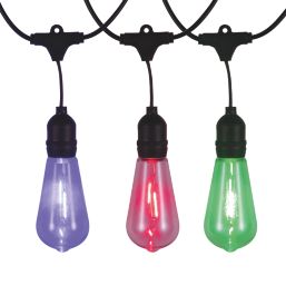 TCP ST64 10m Outdoor LED RGB Garden Festoon Lights 10W