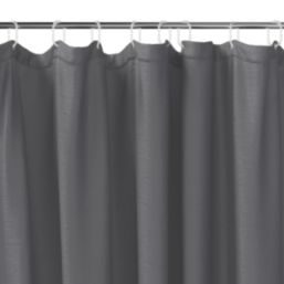 Shower Curtain Anthracite 180cm x 180cm