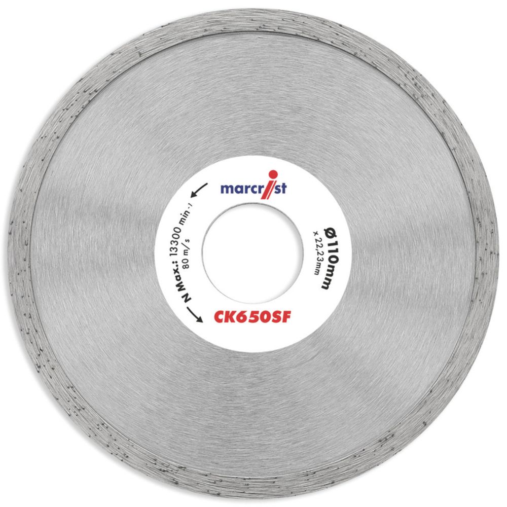 Marcrist CK650SF MultiMaterial Diamond Blade 110mm x 22.2mm Screwfix